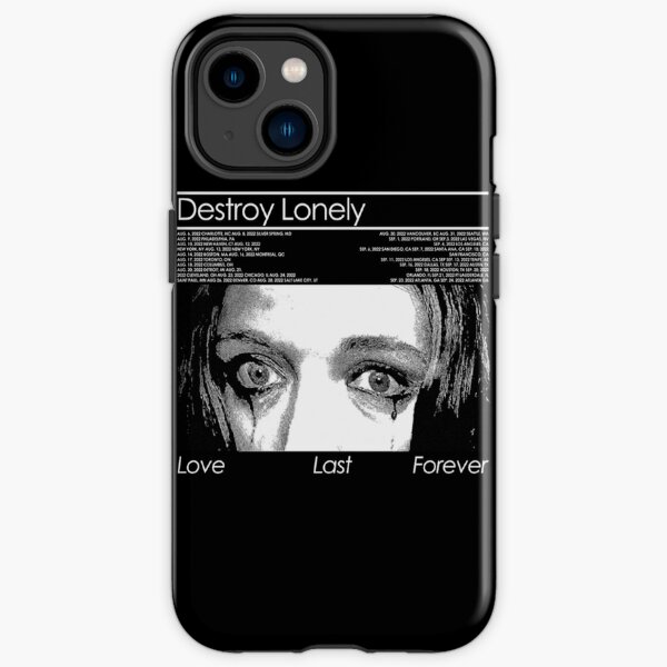 Vintage Destroy Lonely Love Last Forever Graphic Music Art BLK  iPhone Tough Case RB1007 product Offical destroy lonely Merch