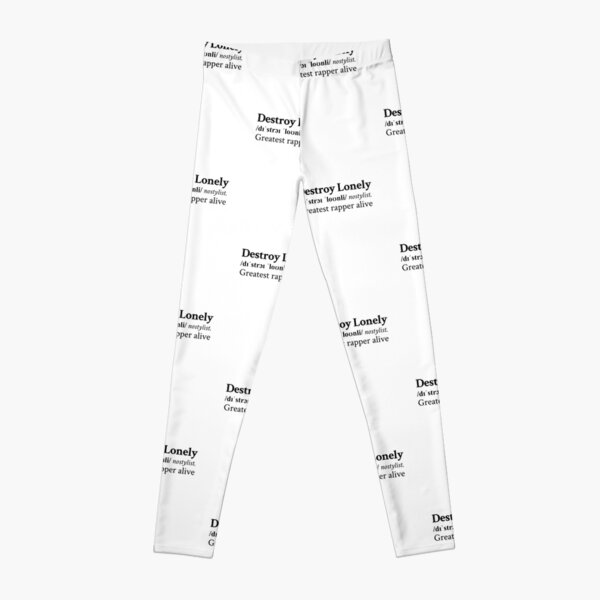 Greatest Rapper Alive by Destroy Lonely Leggings RB1007 product Offical destroy lonely Merch