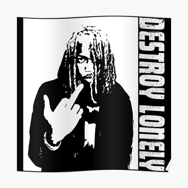 Destroy Lonely rapper illustration and designs  Poster RB1007 product Offical destroy lonely Merch