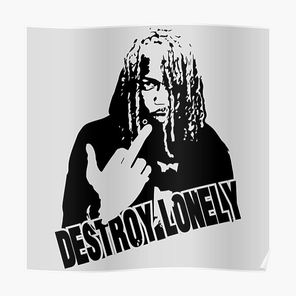 Destroy Lonely rapper illustration  Poster RB1007 product Offical destroy lonely Merch