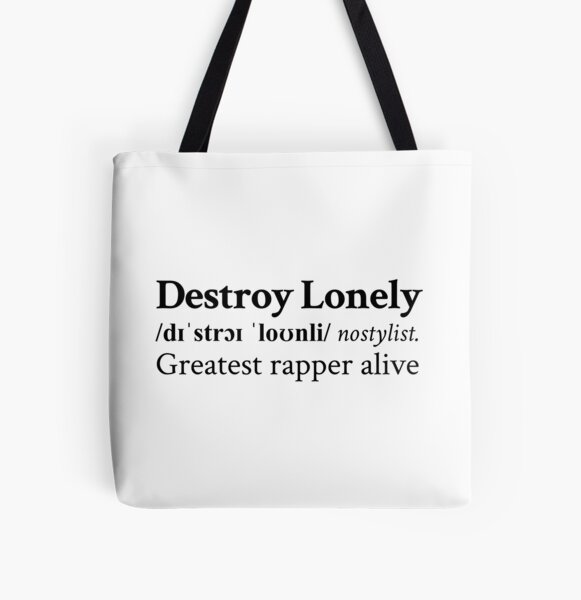 Greatest Rapper Alive by Destroy Lonely All Over Print Tote Bag RB1007 product Offical destroy lonely Merch
