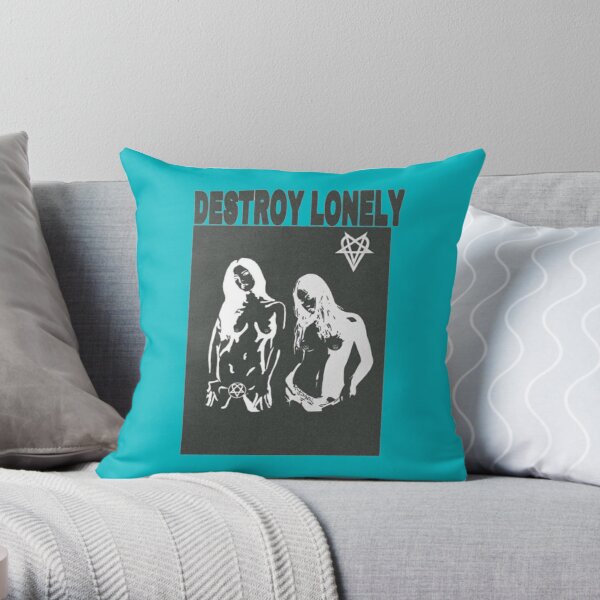Destroy Lonely MusicianDestroy Lonely Musician    Throw Pillow RB1007 product Offical destroy lonely Merch