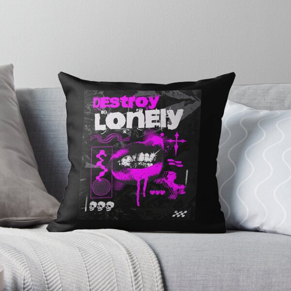 Destroy Lonely Essential T-Shirt Throw Pillow RB1007 product Offical destroy lonely Merch