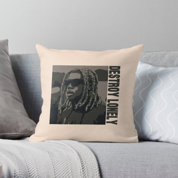 Destroy Lonely rapper illustration and art Throw Pillow RB1007 product Offical destroy lonely Merch