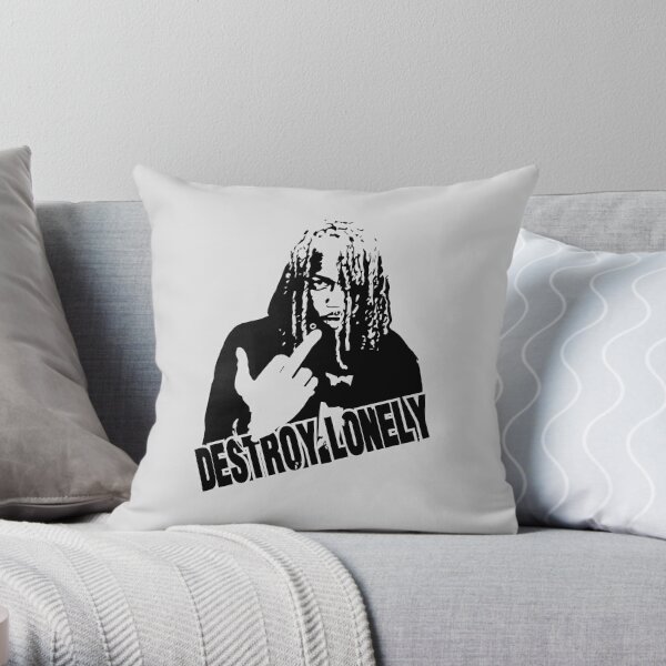 Destroy Lonely rapper illustration  Throw Pillow RB1007 product Offical destroy lonely Merch