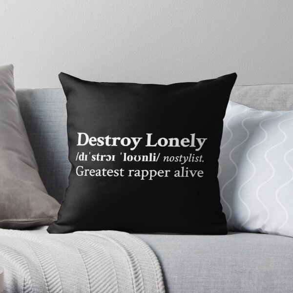 Greatest Rapper Alive by Destroy Lonely Throw Pillow RB1007 product Offical destroy lonely Merch