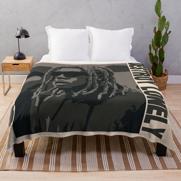 Destroy Lonely rapper illustration and art Throw Blanket RB1007 product Offical destroy lonely Merch
