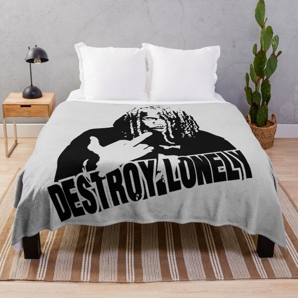 Destroy Lonely rapper illustration  Throw Blanket RB1007 product Offical destroy lonely Merch