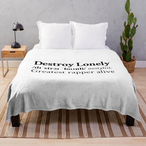Greatest Rapper Alive by Destroy Lonely Throw Blanket RB1007 product Offical destroy lonely Merch