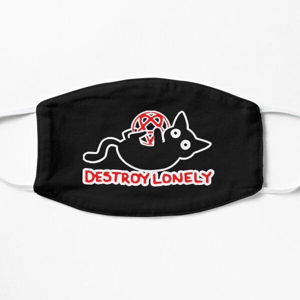 destroy lonely  Flat Mask RB1007 product Offical destroy lonely Merch