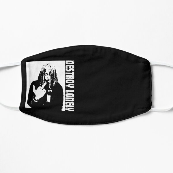 Destroy Lonely rapper illustration and designs  Flat Mask RB1007 product Offical destroy lonely Merch