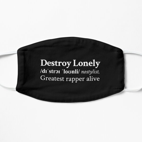 Greatest Rapper Alive by Destroy Lonely Flat Mask RB1007 product Offical destroy lonely Merch